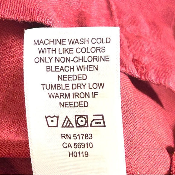 MAURICE’S Linen Cotton Button Front Midi Dress Brick Size L Smocked Back NWOT - Picture 10 of 13